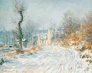Claude Monet Road to Giverny in Winter Germany oil painting reproduction